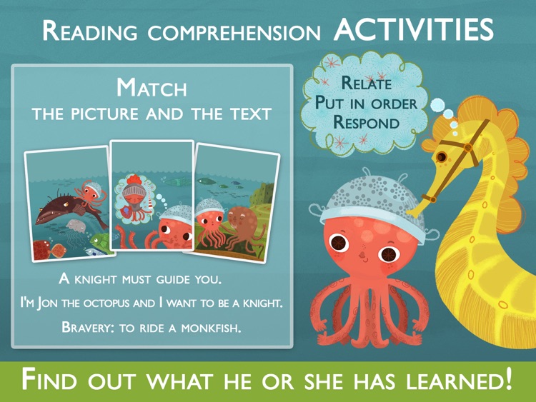 Teach me to read – Sir Jon the knight, an Educational Montessori Tool with Activities and Books for Learn to Read.