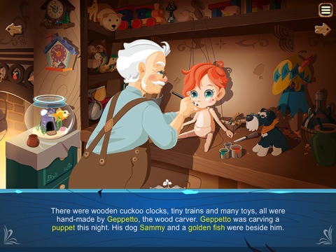 Pinocchio Story Book "for iPad" screenshot 3