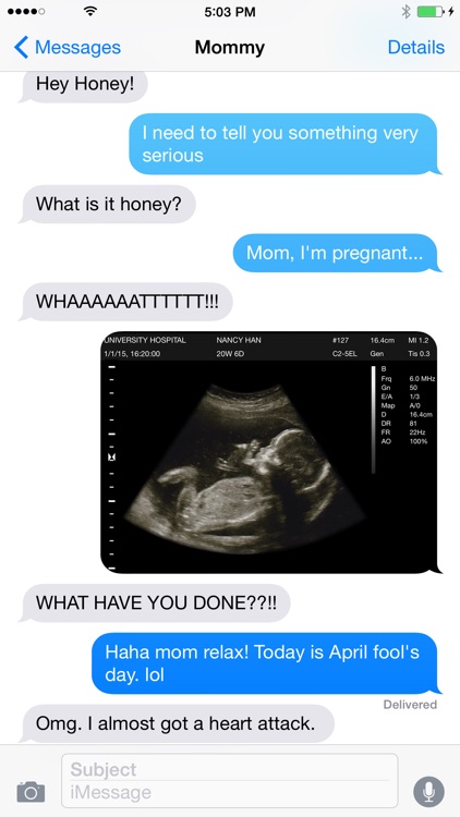 Mom, I'm pregnant - Ultrasound Prank