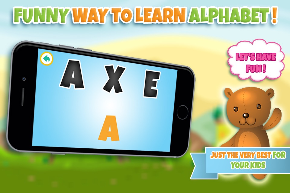 Learn alphabet and letter - ABC learning game for toddler kids & preschool children screenshot 2