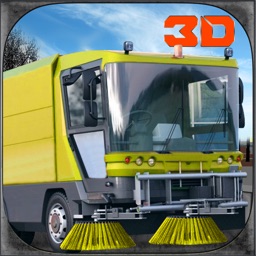 City Garbage Truck Simulator 3D – Drive trash vehicle & digger crane to sweep the roads