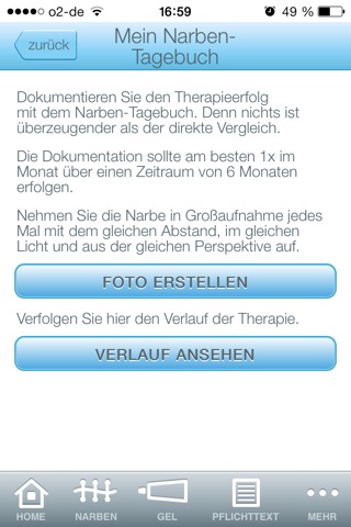 Narben-App von Narbeninfo.de screenshot 2