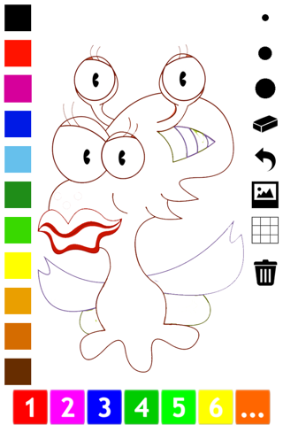 A Monster Coloring Book for Children to Learn to Color and Draw screenshot 4