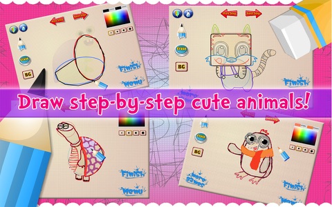 Learn 2 Draw Cute Animals screenshot 2