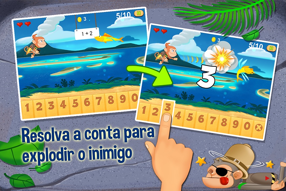 Monkey Math - Jetpack for Kids screenshot 2