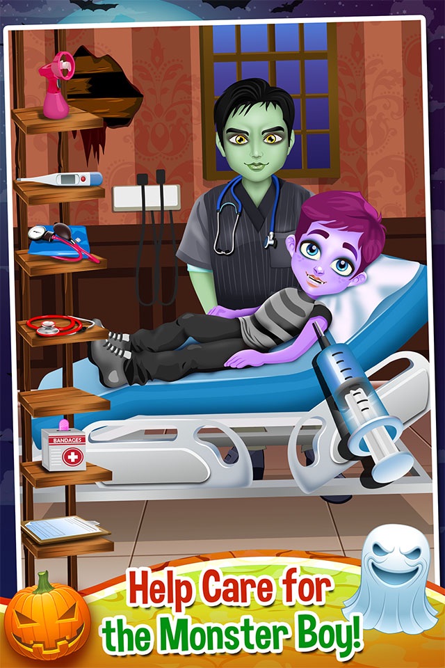 Mommy's Monster Pet Newborn Baby Doctor Salon - my new born spa care games! screenshot 3