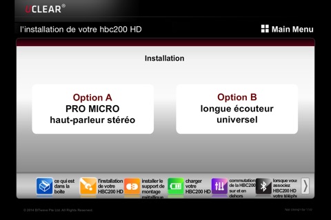 UCLEAR HBC200 HD French instruction screenshot 3