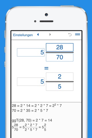 Simplify fractions - reducing fraction calculator screenshot 4