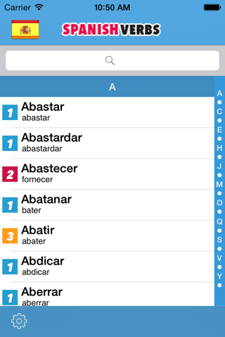 spanish verbs conjugation screenshot 2