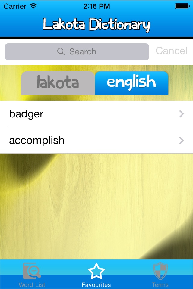 Lakota Dictionary screenshot 4