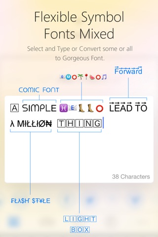 Symbol Font Mix Free - Cool New Fonts and Font Changer for Chat Messages and Your Favourite Messager screenshot 4