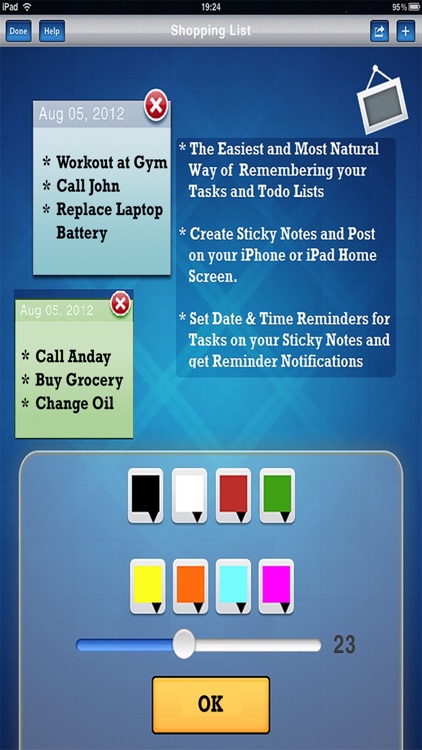 Sticky Notes and Task Reminders