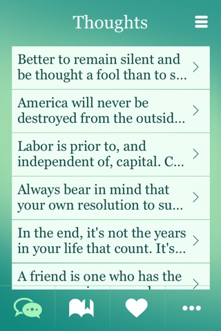 Abraham Lincoln Great Thoughts screenshot 3
