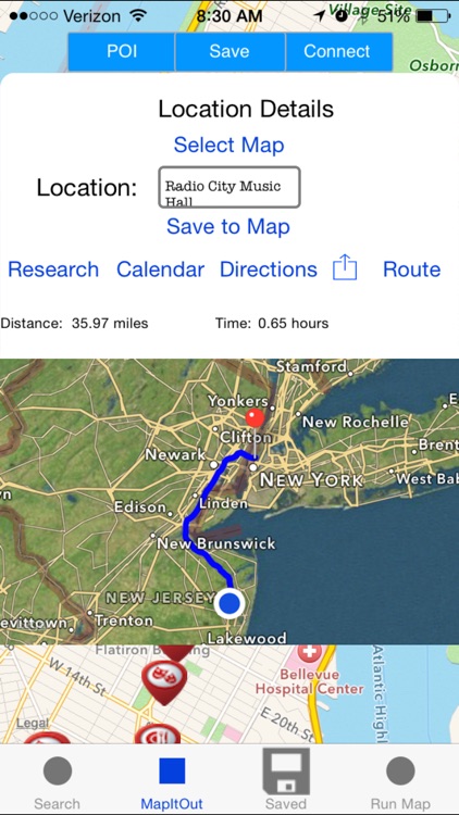 MapItOut: Route and Travel Planner App