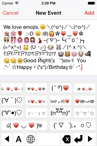 Emoji Kaomoji Smiley screenshot 2