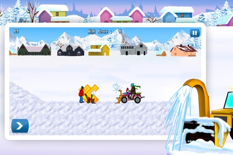 Angry Neighbours Funny Show – The cold winter snow blower fight episode 4 - Free screenshot 3