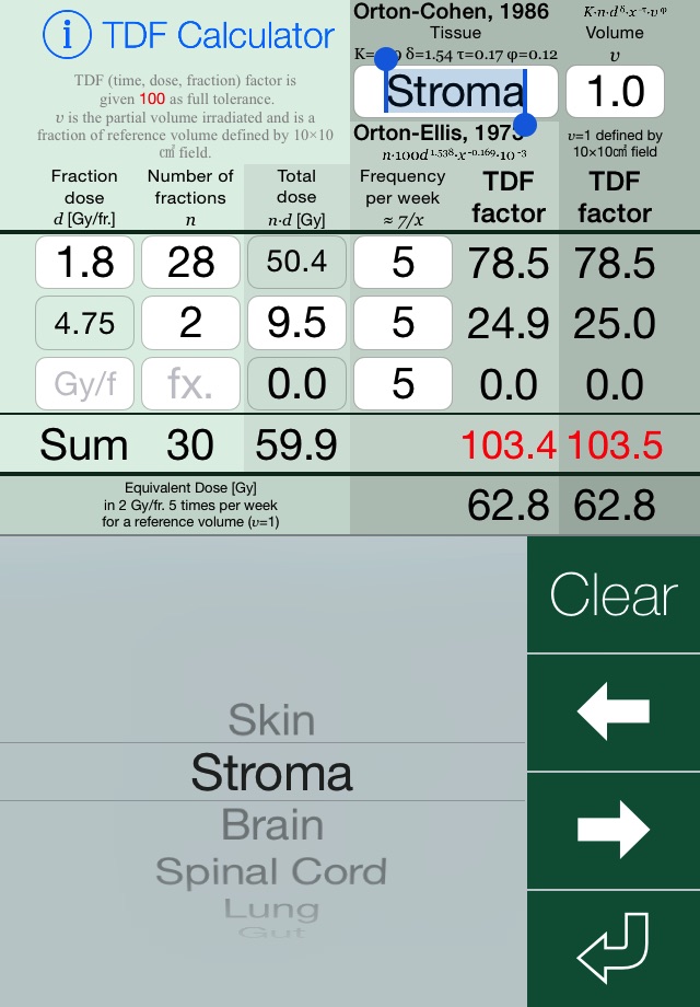 TDF Calculator screenshot 3