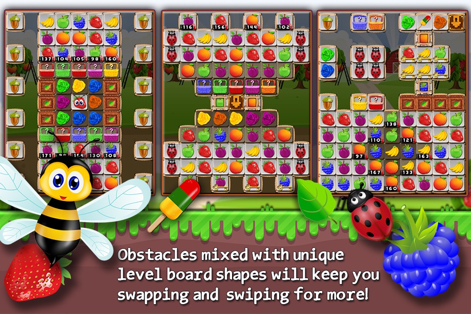 Fruit Drops 3 - Match three puzzle screenshot 3