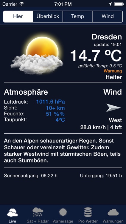 Das Wetter in Deutschland