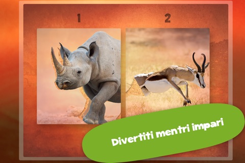 Play with Wildlife Safari Animals Jigsaw Game photo for toddlers and preschoolers screenshot 2