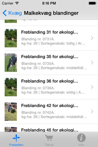 Frøsalget screenshot 2