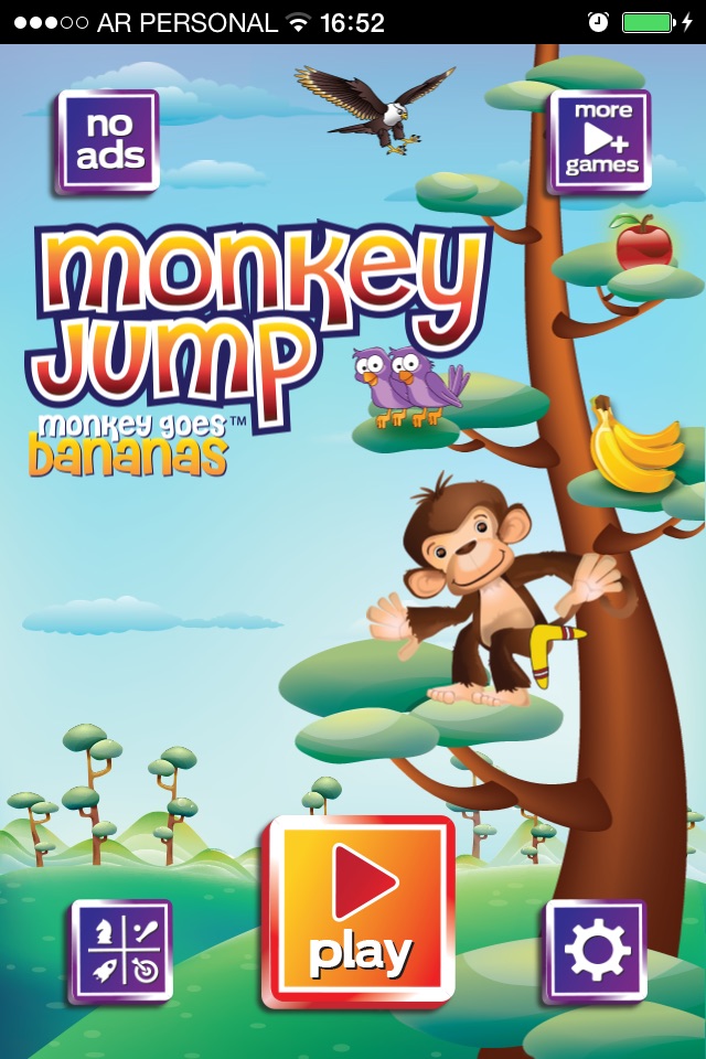 Monkey Jump  --  Mojo Super Fun  Free Adventure Game Collecting Bananas screenshot 2