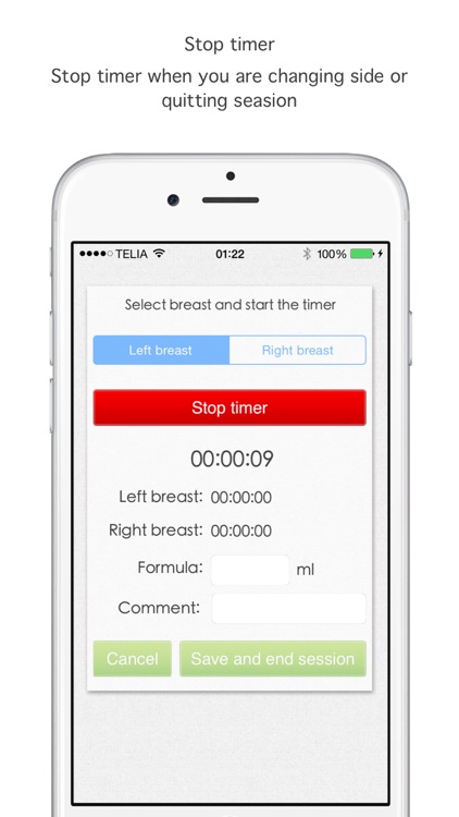 Breastfeed timer