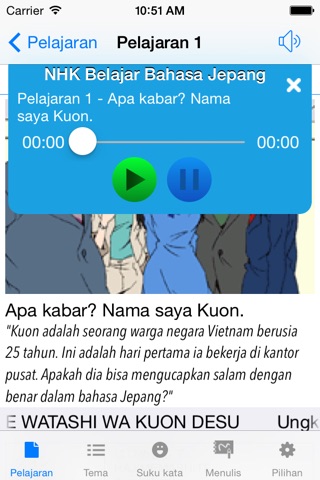 Belajar bahasa jepang pemula screenshot 3