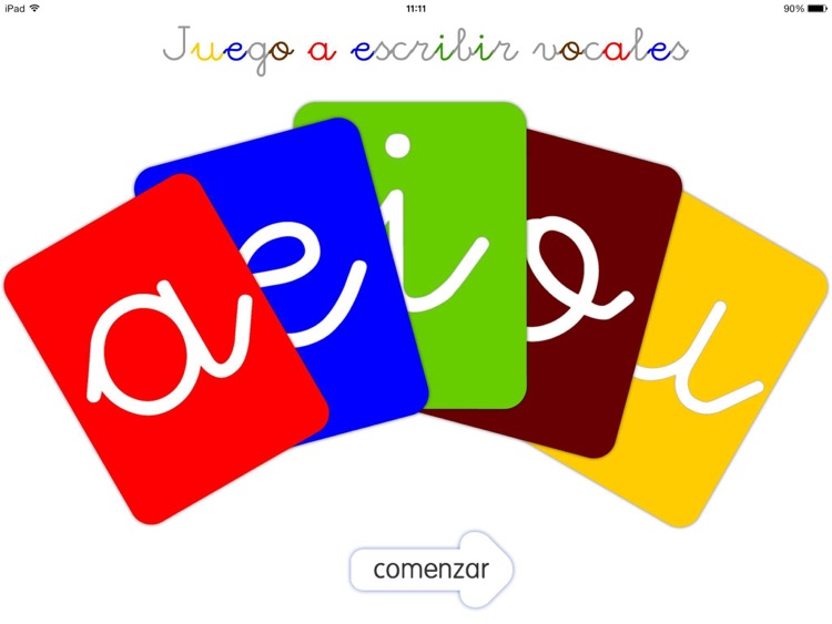 Juego a escribir vocales