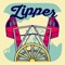 Icon Zipper Amusement Ride