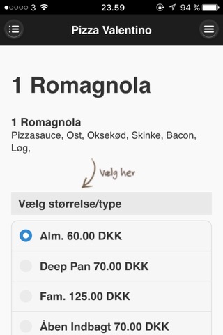 Pizza Valentino Odense screenshot 4