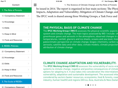 REDD+ Competencies Framework screenshot 2