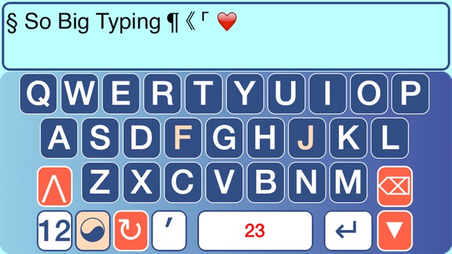 SoBigTyping FREE - XLarge Keyboard