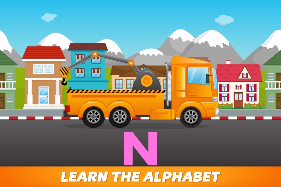 ABC Tow Truck Free - an alphabet fun game for preschool kids learning ABCs and love Trucks and Things That Go screenshot 3