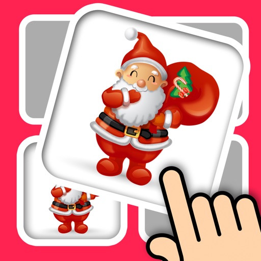 Christmas memo card match 3D - build up your brain with education training game Icon