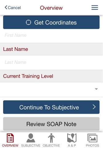 SOAP Note screenshot 2