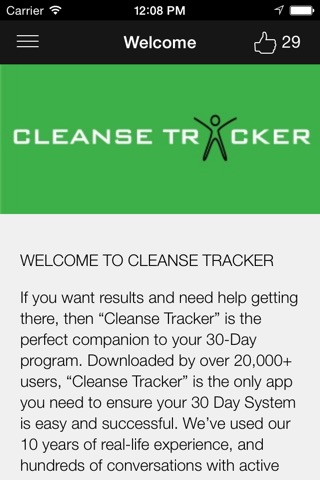 Cleanse Tracker screenshot 2