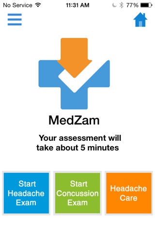 MedZam Headache Migraine Symptom Checker and Free Diary App screenshot 3