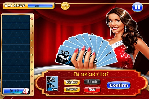 Hi-Lo Casino Table – Play Gold Fortune Card's Games With Wonder Woman screenshot 2
