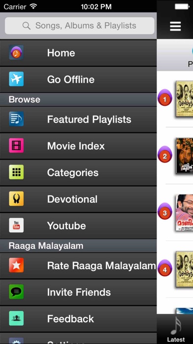 How to cancel & delete Raaga Malayalam Songs Radios Top 10 Hits Videos Devotional Music from iphone & ipad 3