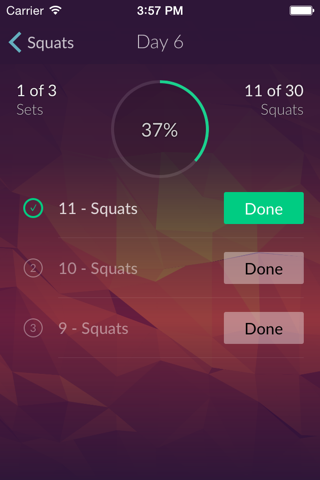 Squats - 30 Days Workout Plan screenshot 3