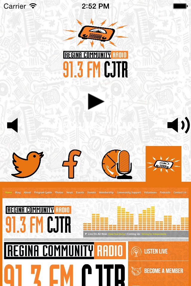 91.3 FM CJTR Regina Community Radio App screenshot 2