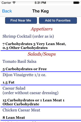 Diabetes and Eating Out - Fast Food and Blood Sugar Control App screenshot 4