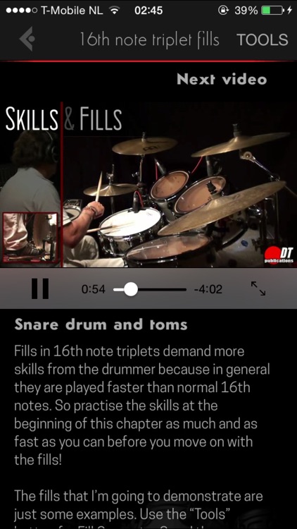 Drum fills video lessons - Skills & Fills