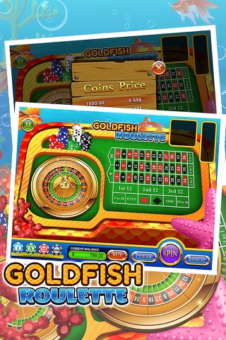 -777- Goldfish Roulette - Spin to Win! screenshot 3