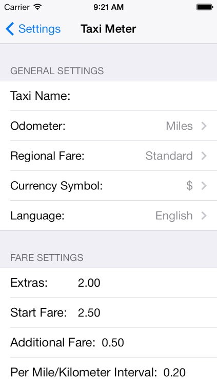 Cab Meter