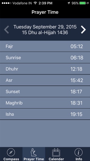Qibla Compass : Prayer Times, Islamic Calendar, Azan(圖3)-速報App