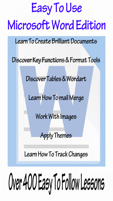 Easy To Use  Microsoft Word Edition Screenshot 1