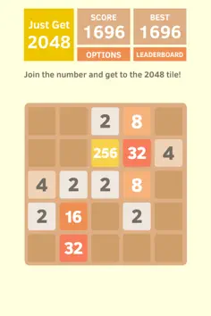 Just Get 2048: A Simple Puzzle Game! - Screenshot 1