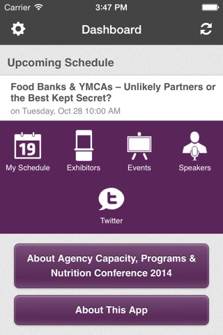 Agency Capacity, Programs & Nutrition Conference 2014 screenshot 2